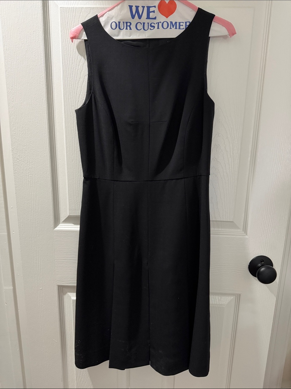 J. Crew Black Sleeveless Sheath Dress